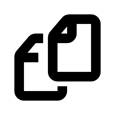 File Clone Document (Outline) Free Open-Source SVG Icon (Flowbite Icons)