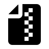 Zip File Archive (Solid) Free Open-Source SVG Icon