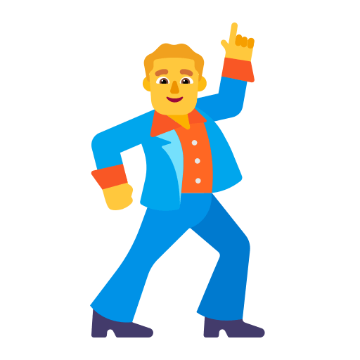 Dancing Man (Flat) Free Open-Source SVG Icon (Fluent Emoji Flat)