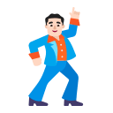 Dancing Man (Light) Free Open-Source SVG Icon