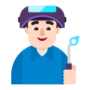 Factory Worker Man (Light) Free Open-Source SVG Icon