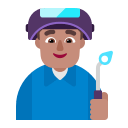 Medium Male Factory Worker (Flat) Free Open-Source SVG Icon