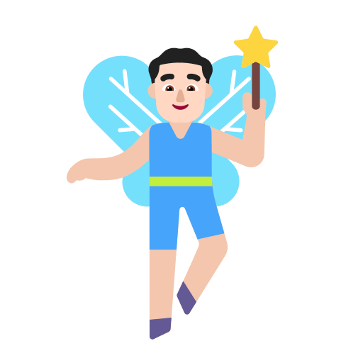 Fairy Light Man (Flat) Free Open-Source SVG Icon (Fluent Emoji Flat)