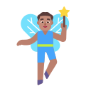 Medium Fairy Man (Flat) Free Open-Source SVG Icon