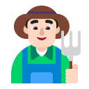 Light-skinned Male Farmer (Flat) Free Open-Source SVG Icon