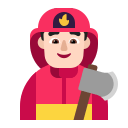 Firefighter Man (Light) Free Open-Source SVG Icon