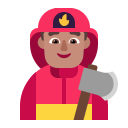 Medium Man Firefighter (Flat) Free Open-Source SVG Icon