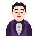 Man in Tuxedo (Light) Free Open-Source SVG Icon