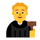 Male Judge Character (Flat) Free Open-Source SVG Icon