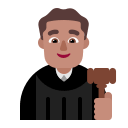 Medium-Skinned Male Judge (Flat) Free Open-Source SVG Icon