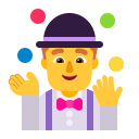 Man Juggling (Flat) Free Open-Source SVG Icon