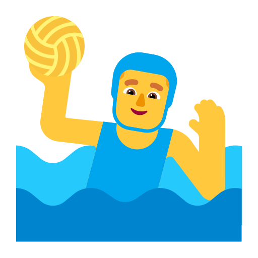 Water Polo Player (Flat) Free Open-Source SVG Icon (Fluent Emoji Flat)