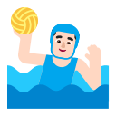 Light Water Polo Player Free Open-Source SVG Icon