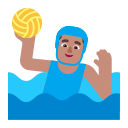 Medium Man Playing Water Polo (Flat) Free Open-Source SVG Icon