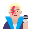 Medium Light Male Singer (Flat) Free Open-Source SVG Icon