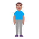 Medium Man Standing (Flat) Free Open-Source SVG Icon