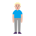 Medium-Light Standing Man (Fluent Emoji Flat) Free Open-Source SVG Icon