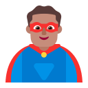 Medium Superhero Man (Flat) Free Open-Source SVG Icon