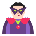 Light Skin Tone Supervillain Character (Flat) Free Open-Source SVG Icon