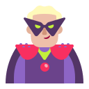 Medium-Light Supervillain Man (Flat) Free Open-Source SVG Icon