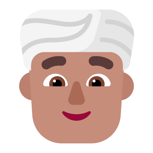 Medium Man Wearing Turban (Flat) Free Open-Source SVG Icon (Fluent Emoji Flat)