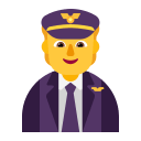 Pilot Character (Flat) Free Open-Source SVG Icon