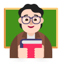 Teacher Character (Light) Free Open-Source SVG Icon