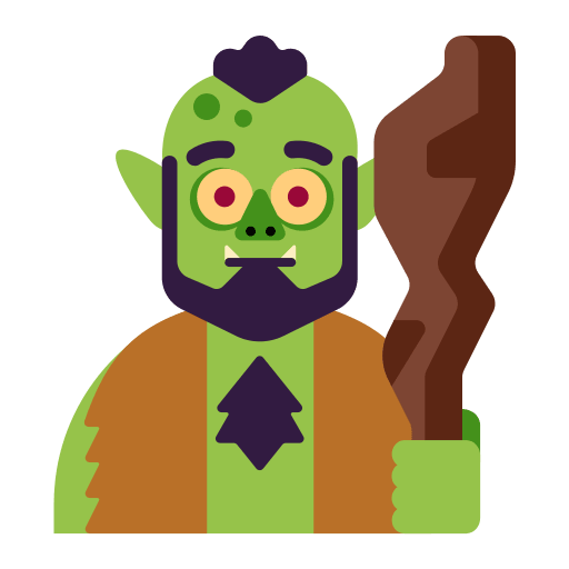 Troll Character (Flat) Free Open-Source SVG Icon (Fluent Emoji Flat)