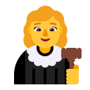 Woman Judge (Flat) Free Open-Source SVG Icon