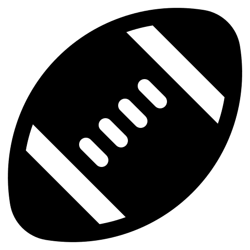 American Football (High Contrast) Free Open-Source SVG Icon (Fluent Emoji High Contrast)