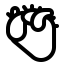 Anatomical Heart (High Contrast) Free Open-Source SVG Icon