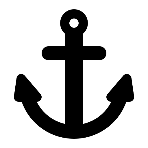 Anchor Symbol Free Open-Source SVG Icon (Fluent Emoji High Contrast)