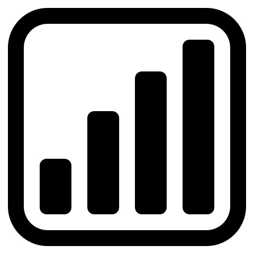 Antenna Signal Bars (High Contrast) Free Open-Source SVG Icon (Fluent Emoji High Contrast)