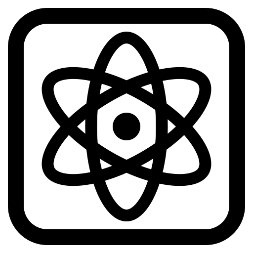 Atom Symbol Free Open-Source SVG Icon (Fluent Emoji High Contrast)