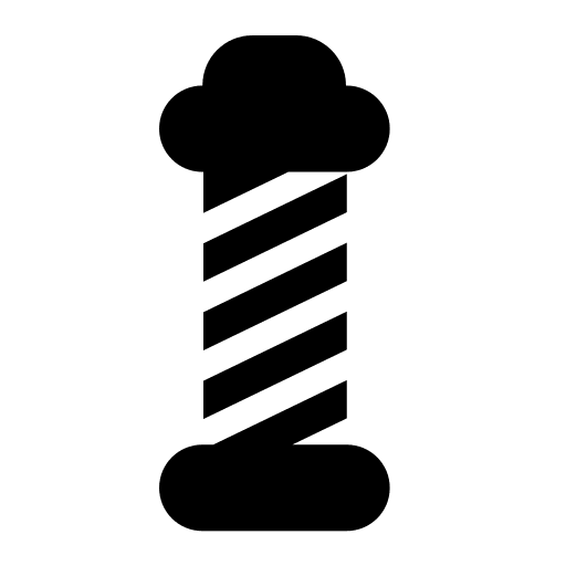 Barber Pole (High Contrast) Free Open-Source SVG Icon (Fluent Emoji High Contrast)