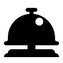 Bellhop Service Bell (High Contrast) Free Open-Source SVG Icon