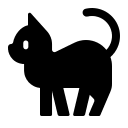 Black Cat (High Contrast) Free Open-Source SVG Icon