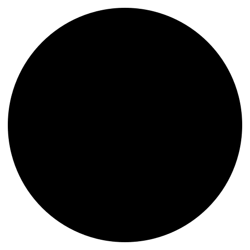 Black Circle (High Contrast) Free Open-Source SVG Icon (Fluent Emoji High Contrast)