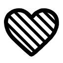 Blue Heart Symbol (High Contrast) Free Open-Source SVG Icon