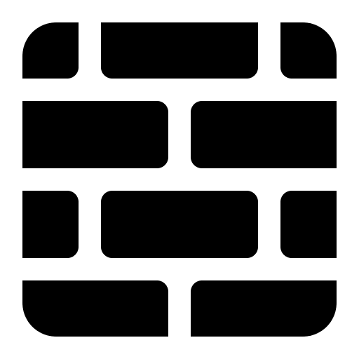 Brick Building Block Free Open-Source SVG Icon (Fluent Emoji High Contrast)