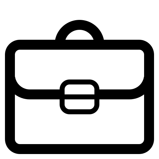 Briefcase (High Contrast) Free Open-Source SVG Icon (Fluent Emoji High Contrast)