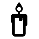 Candle (High Contrast) Free Open-Source SVG Icon