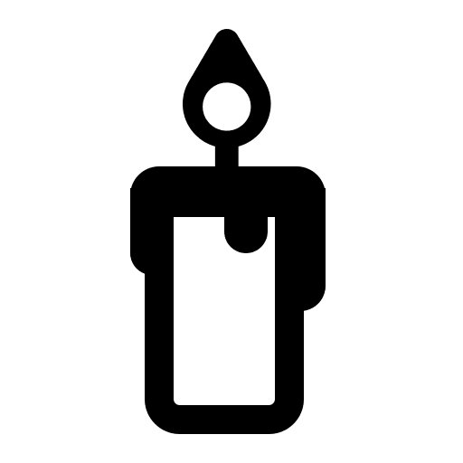 Candle (High Contrast) Free Open-Source SVG Icon (Fluent Emoji High Contrast)