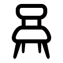 Chair (High Contrast) Free Open-Source SVG Icon