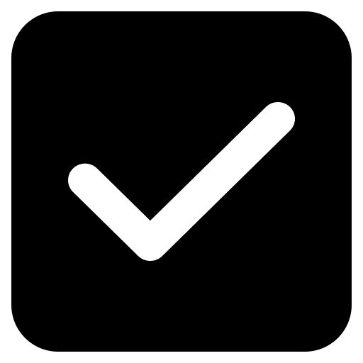 Checked Checkbox (High Contrast) Free Open-Source SVG Icon (Fluent Emoji High Contrast)