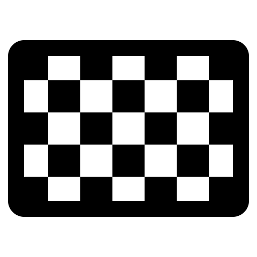 Chequered Racing Flag (High Contrast) Free Open-Source SVG Icon (Fluent Emoji High Contrast)