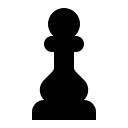 Chess Pawn Piece (High Contrast) Free Open-Source SVG Icon