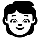 Child Emoji (High Contrast) Free Open-Source SVG Icon