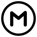 Circled Letter M Free Open-Source SVG Icon