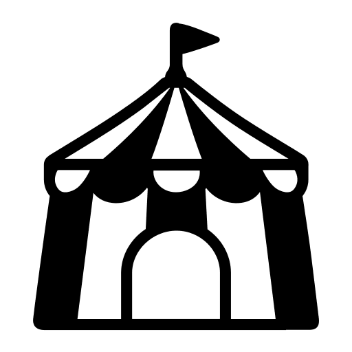 Circus Tent Free Open-Source SVG Icon (Fluent Emoji High Contrast)